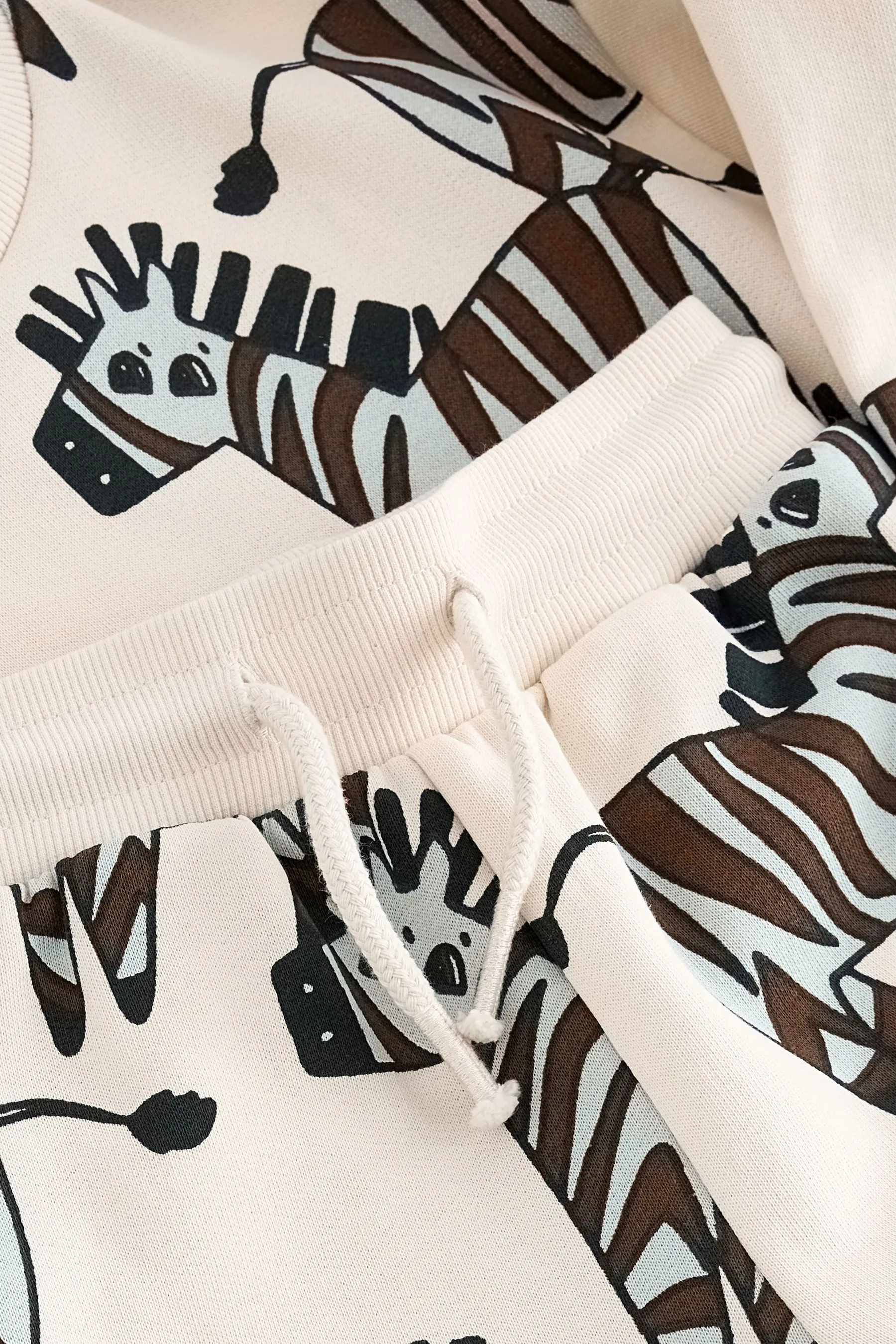 100% Cotton All Over Print Character Sweatshirt and Joggers Set (3mths-7yrs)    