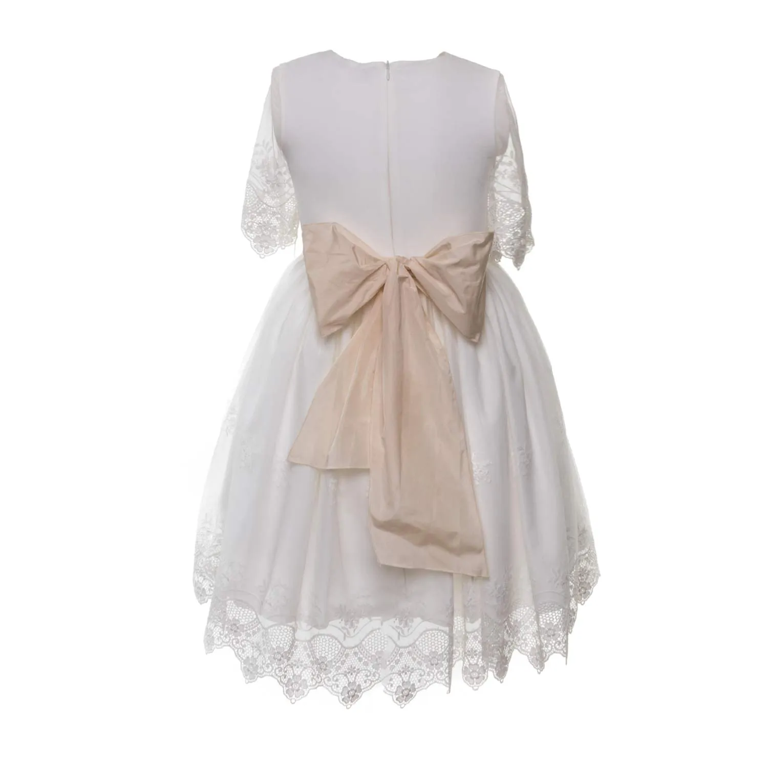 Abito Bianco Pizzo Bambina Girl