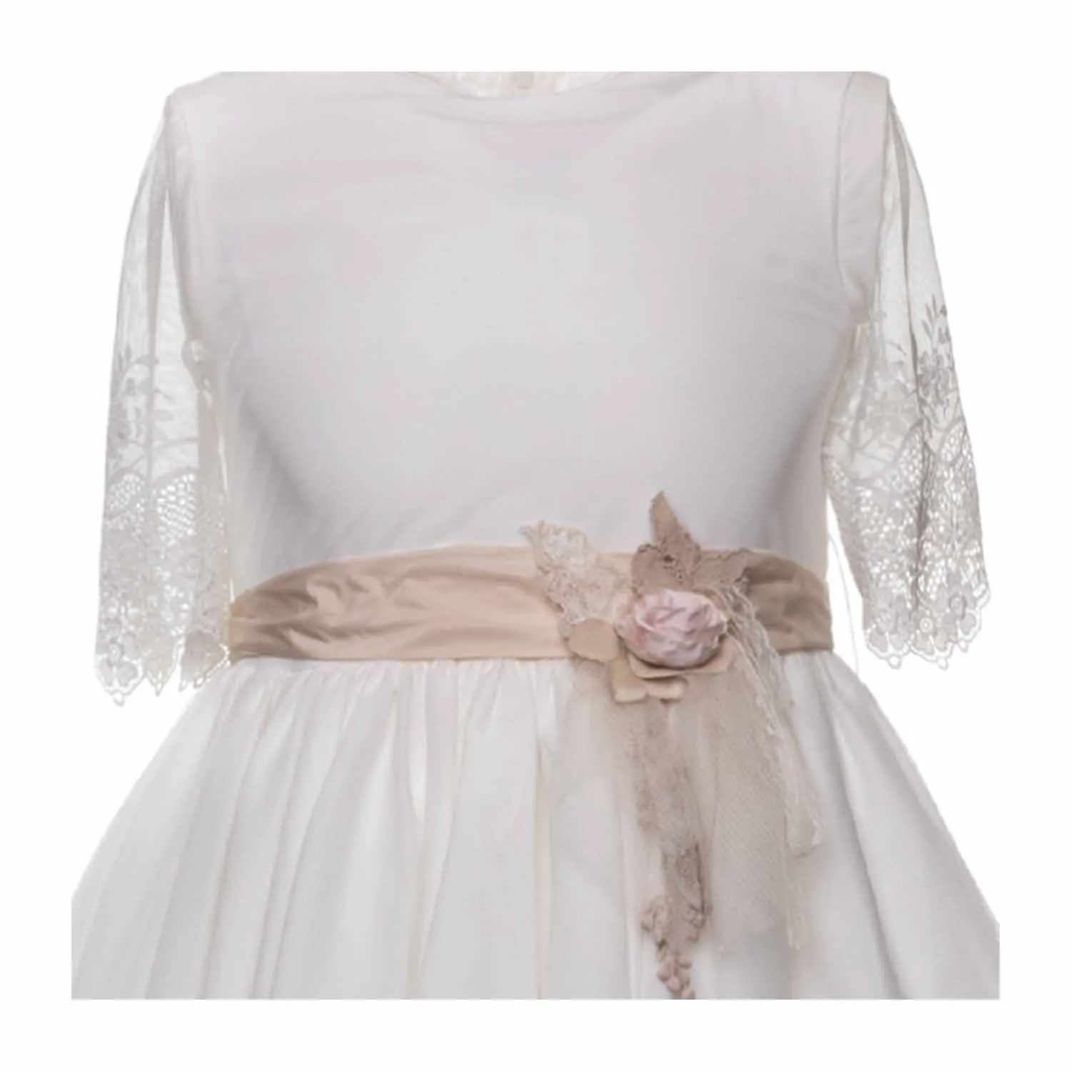 Abito Bianco Pizzo Bambina Girl