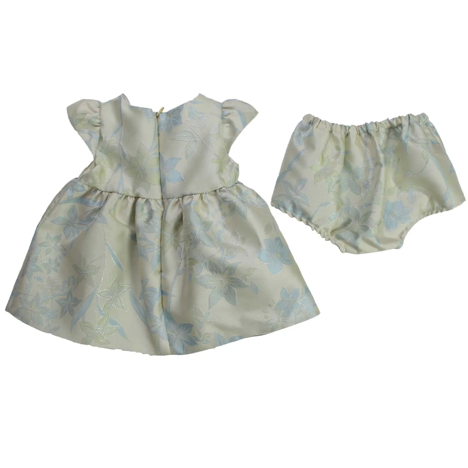 Abito Bimba Verde Acqua Con Culotte