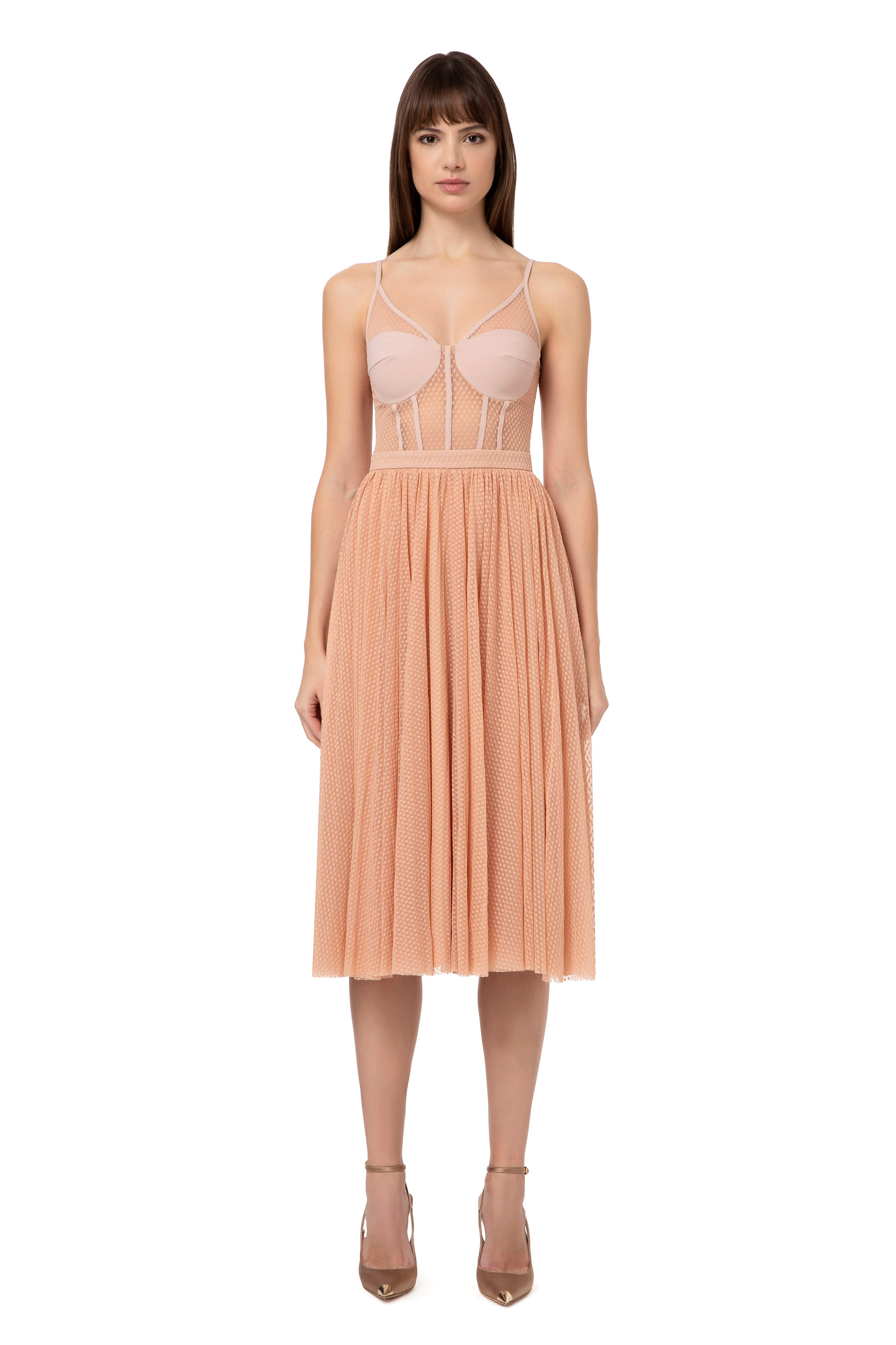 Abito bustier in tulle