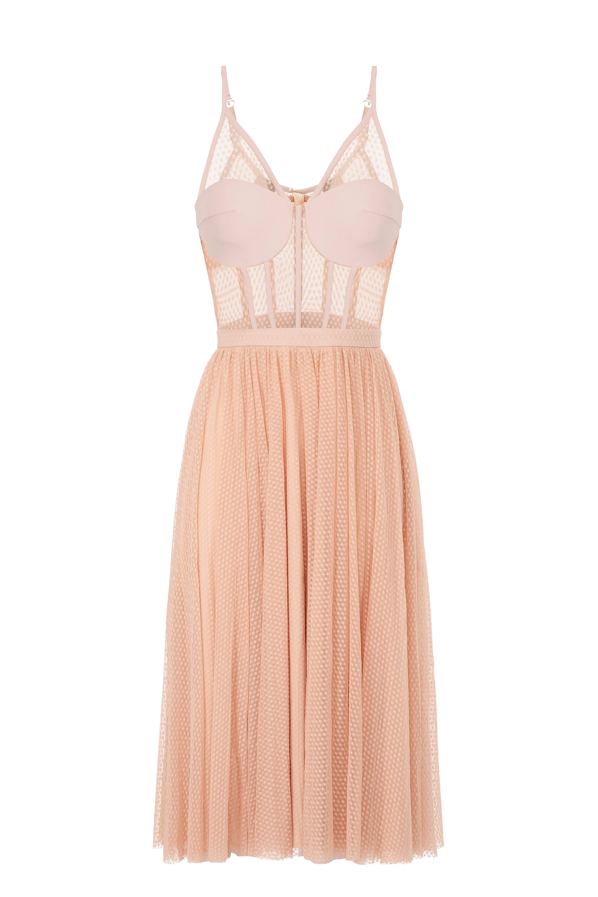 Abito bustier in tulle