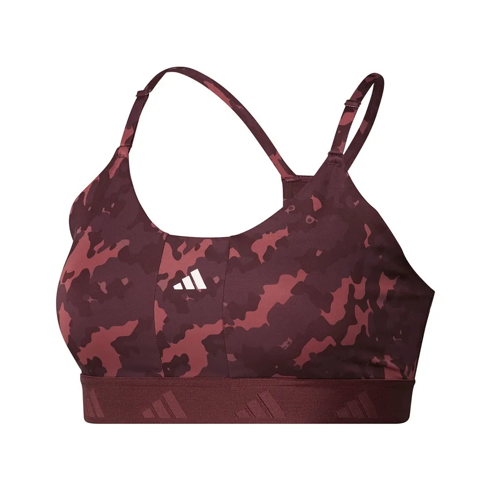 ADIDAS Reggiseno Sportivo Camou Tech Fit Bordeaux Donna