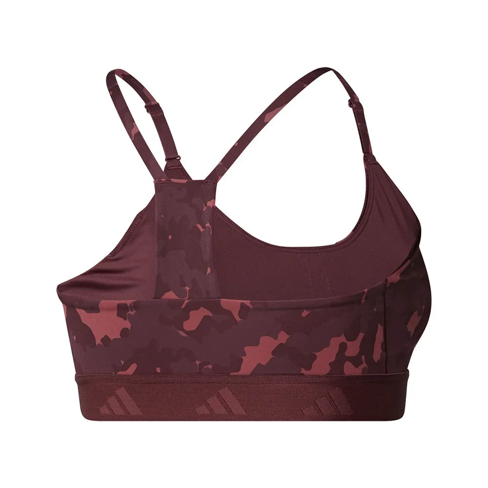 ADIDAS Reggiseno Sportivo Camou Tech Fit Bordeaux Donna