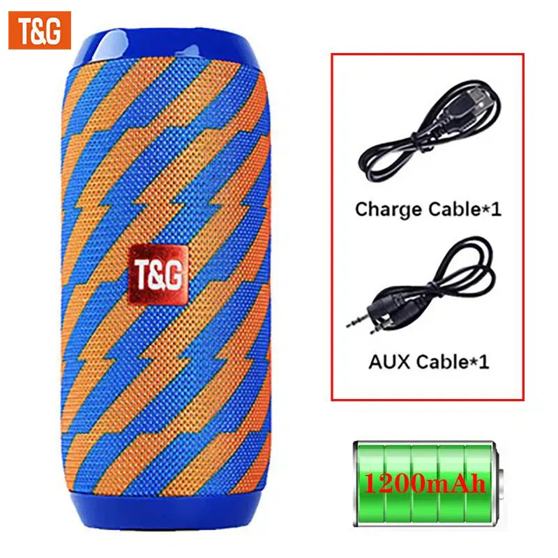Altoparlante Portatile Wireless Con Bassi: Goditi La Musica Ovunque Con Il Cavo Di Ricarica, Il Cavo Aux, FM TF USB Plug-in Card