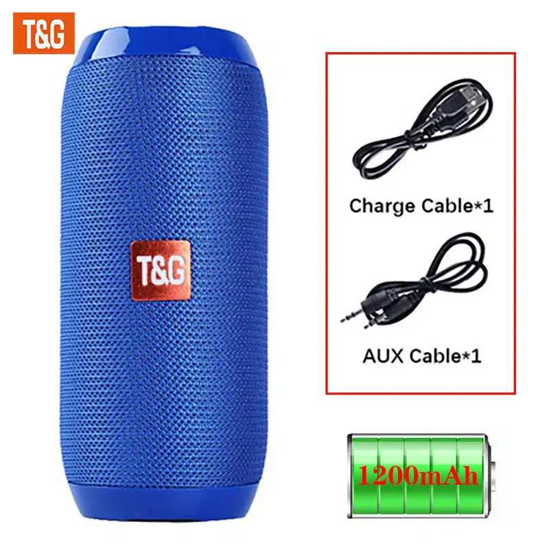 Altoparlante Portatile Wireless Con Bassi: Goditi La Musica Ovunque Con Il Cavo Di Ricarica, Il Cavo Aux, FM TF USB Plug-in Card