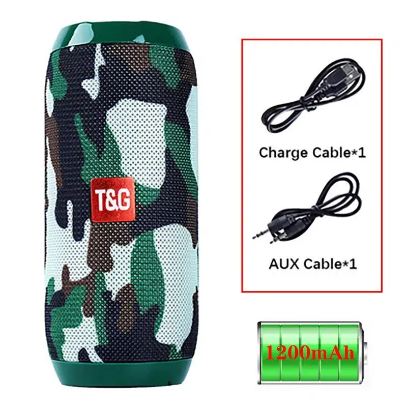 Altoparlante Portatile Wireless Con Bassi: Goditi La Musica Ovunque Con Il Cavo Di Ricarica, Il Cavo Aux, FM TF USB Plug-in Card