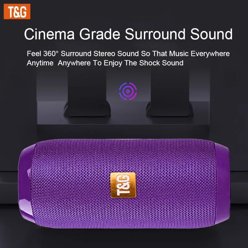 Altoparlante Portatile Wireless Con Bassi: Goditi La Musica Ovunque Con Il Cavo Di Ricarica, Il Cavo Aux, FM TF USB Plug-in Card