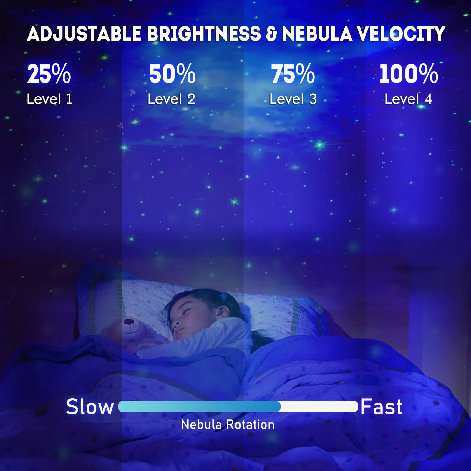 Astronauta Cielo Stellato Galassia Proiettore，Spaceman Galaxy Star Projector Lampada Notturna con Timer, Telecomando，Proiettore 