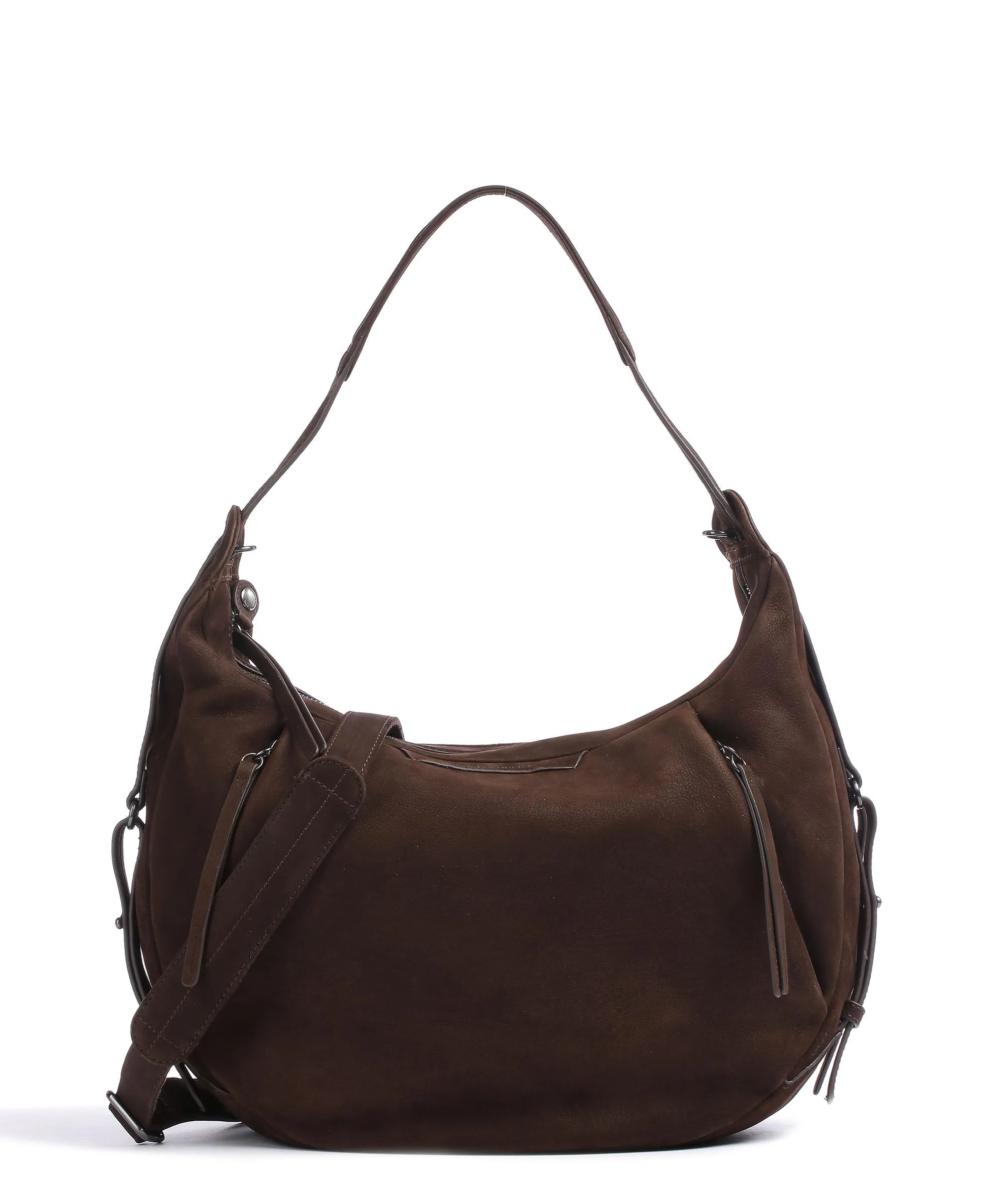  Aunts & Uncles Amelie´s Nettle Bed Ivy Borsa hobo pelle ruvida marrone scuro  