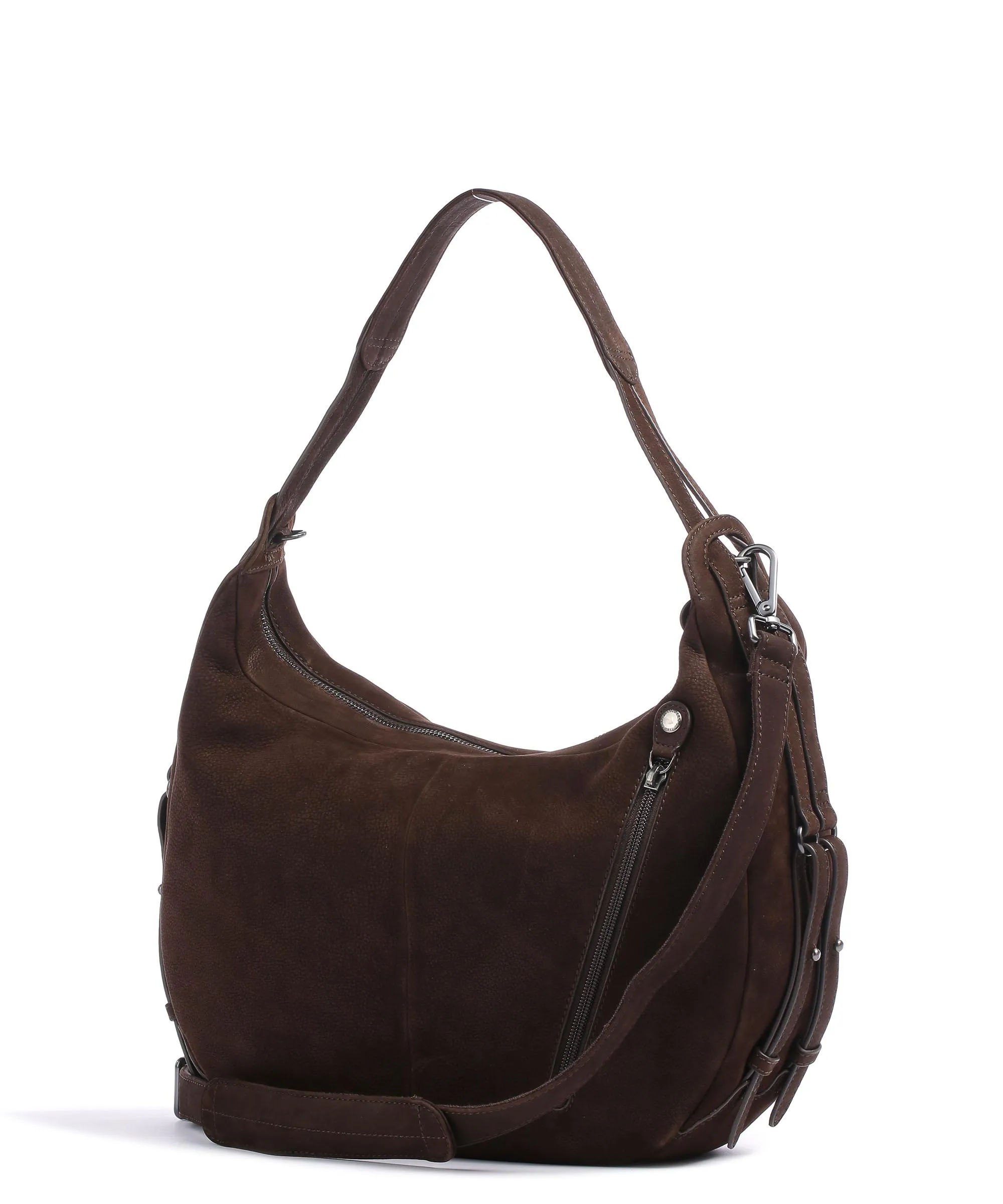  Aunts & Uncles Amelie´s Nettle Bed Ivy Borsa hobo pelle ruvida marrone scuro  