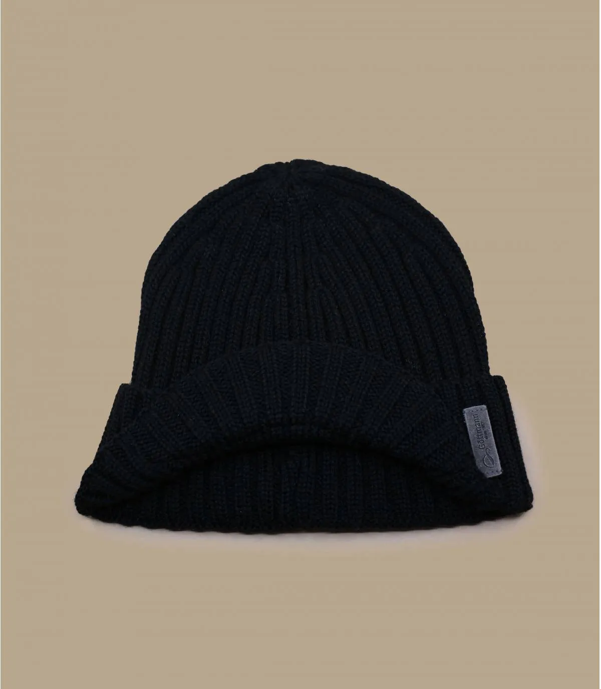   berretto visiera blu     Visor Beanie black     