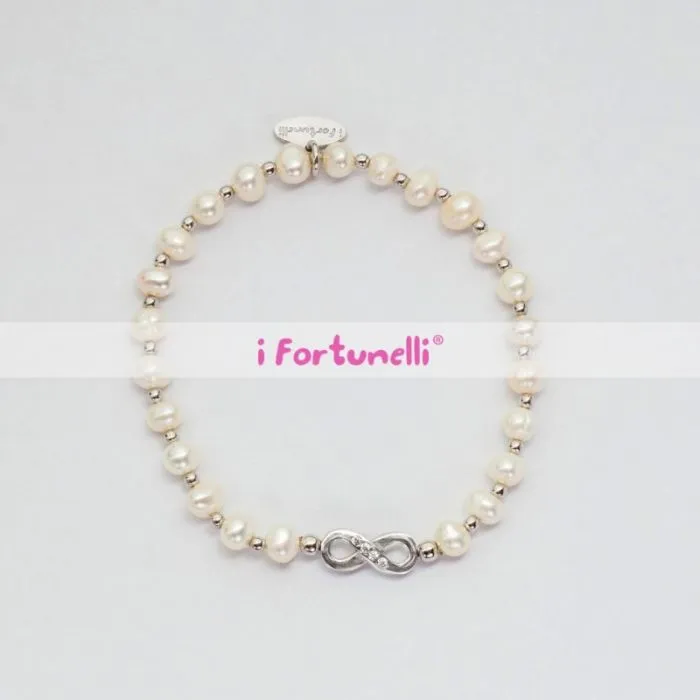 Bracciale I Fortunelli Infinito Bianco - Pein01