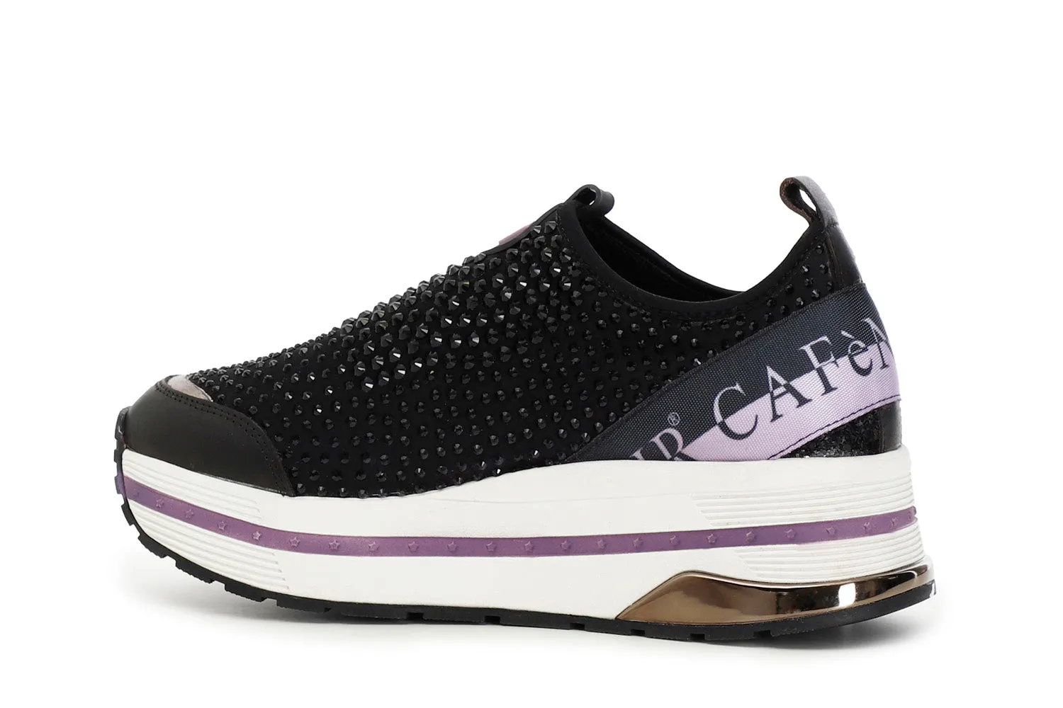 CafèNoir donna slip-on in lycra con strass