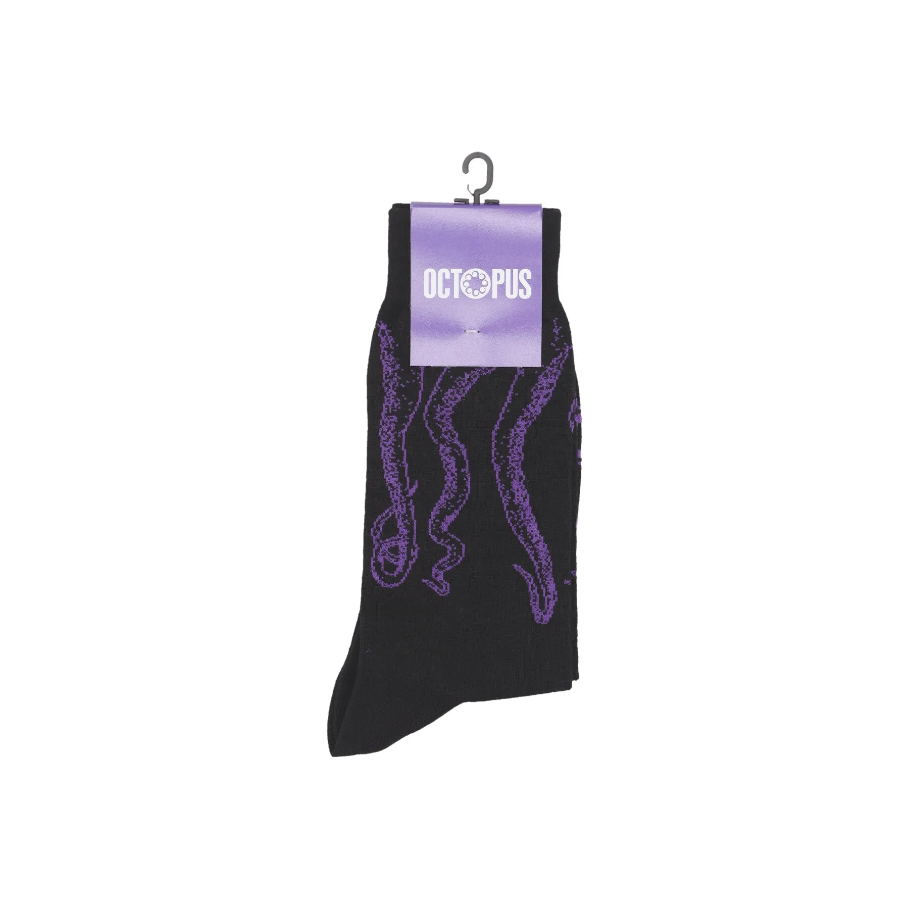 Calza Media Uomo Outline Socks Purple/black