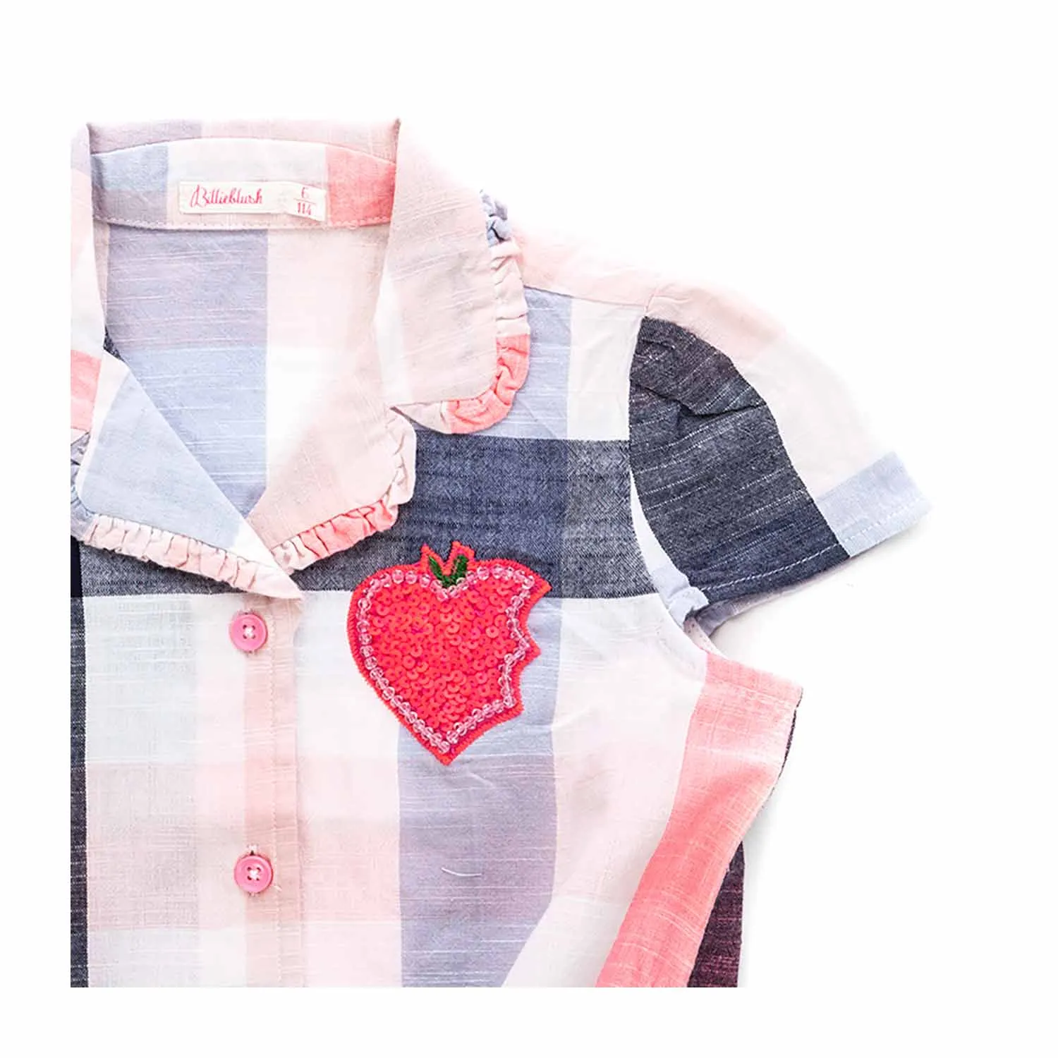 Camicia A Quadri Per Bambina