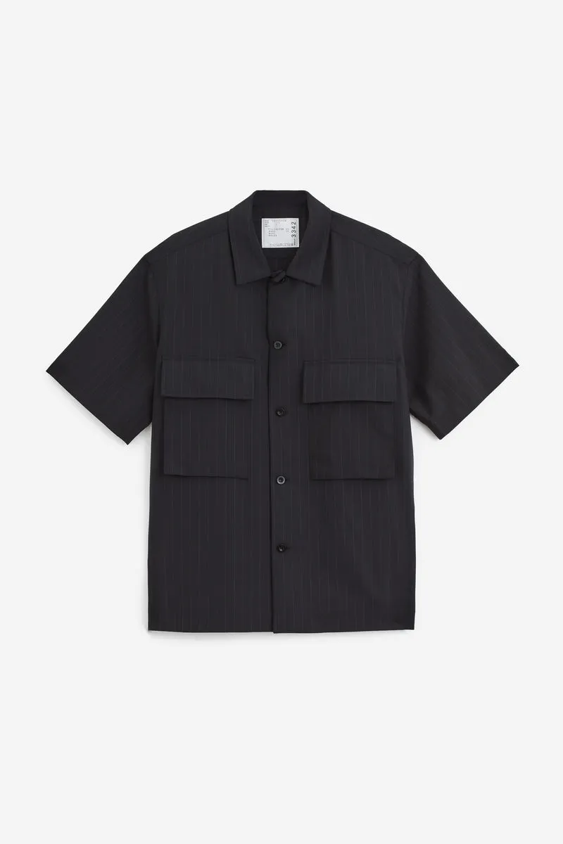 Camicia in poliestere blu