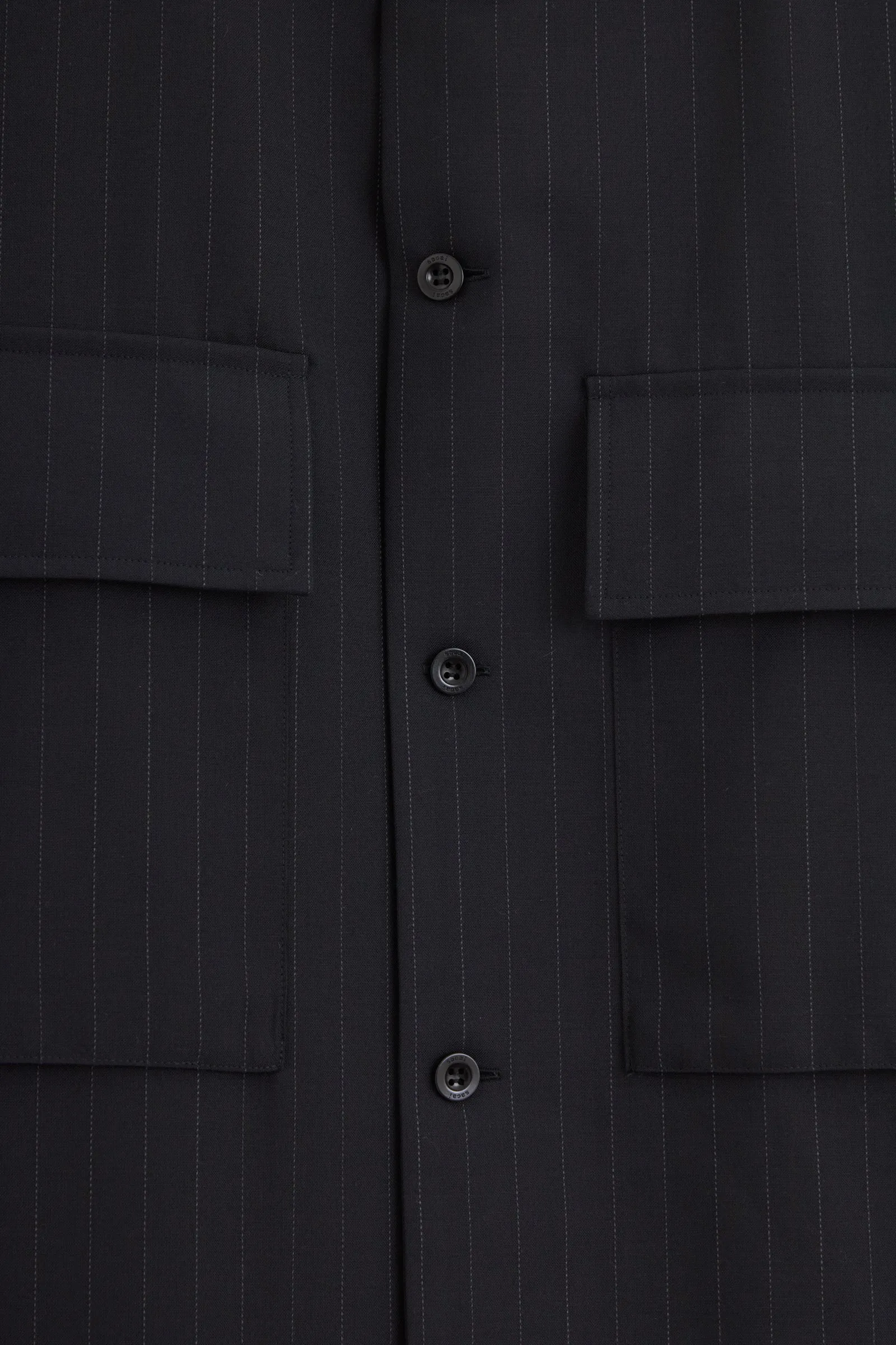 Camicia in poliestere blu