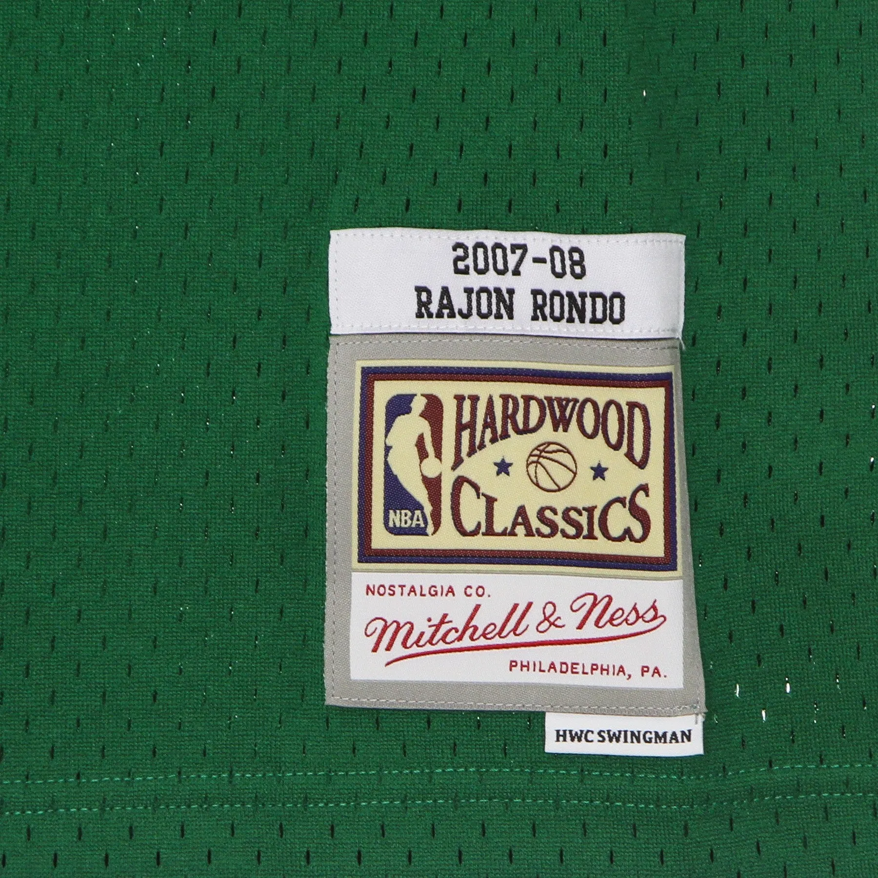 Canotta Basket Uomo Nba Swingman Jersey Hardwood Classics No 9 Rajon Rondo 2007-08 Boscel Original Team Colors