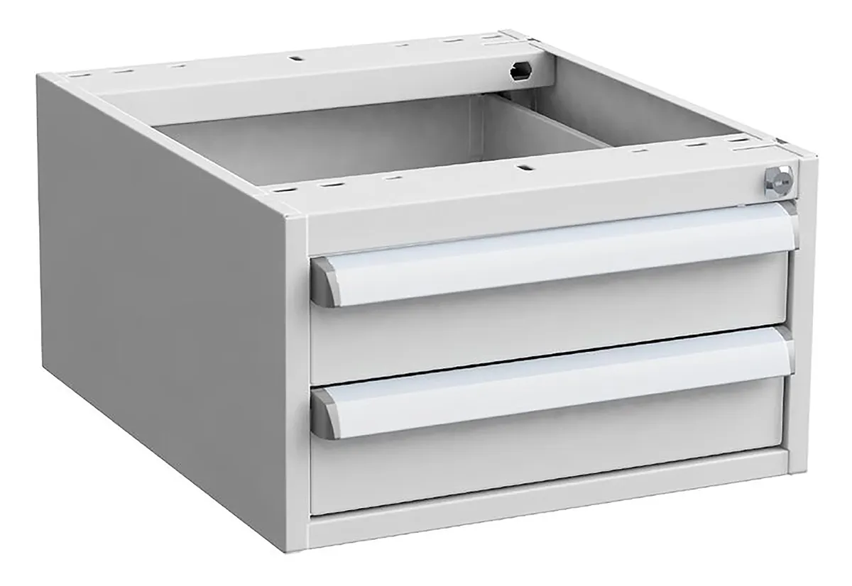 Cassettiera Treston, 2 cassetti , 260mm x 450mm x 520mm