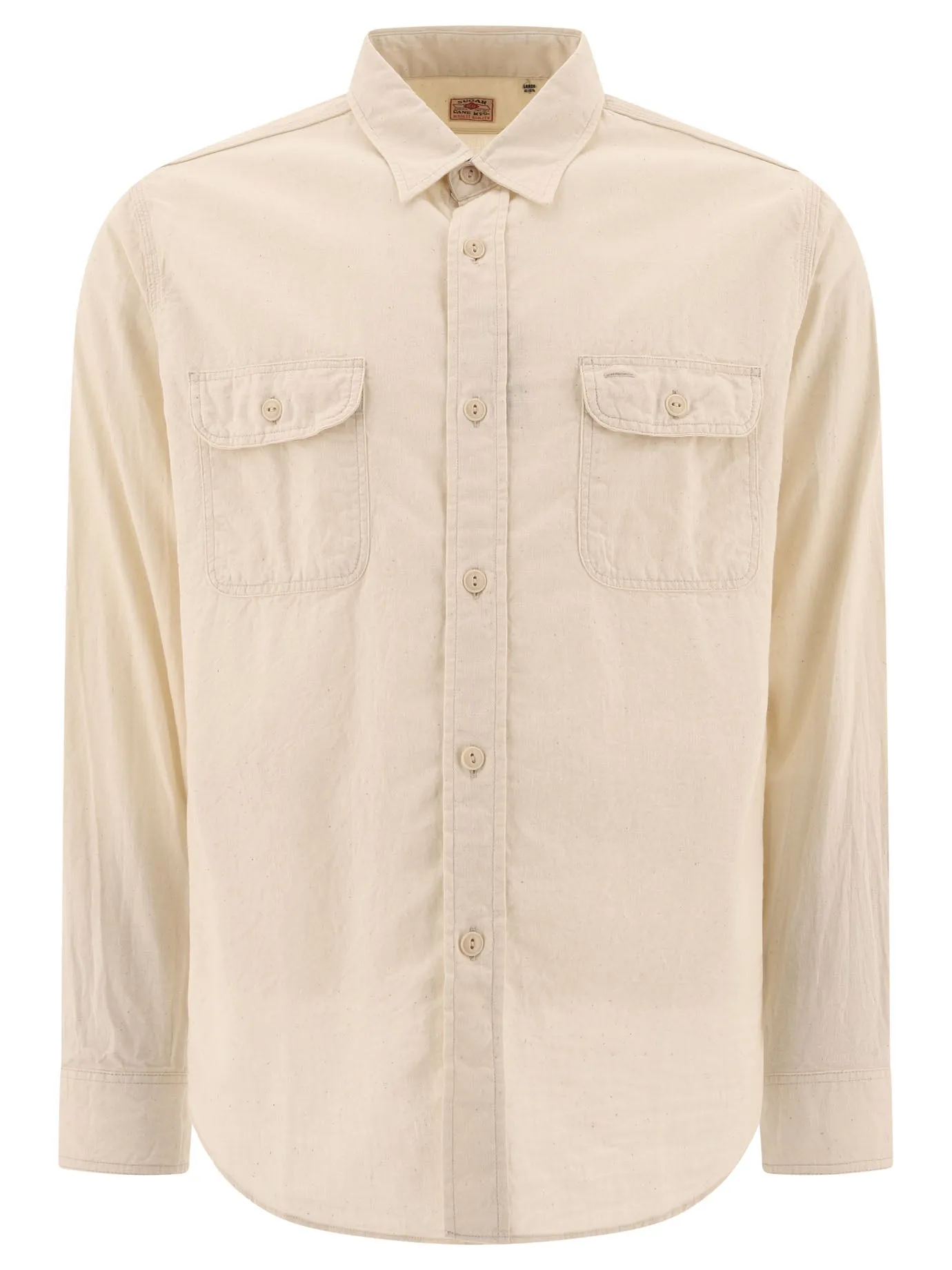 Chambray Shirt Shirts Beige