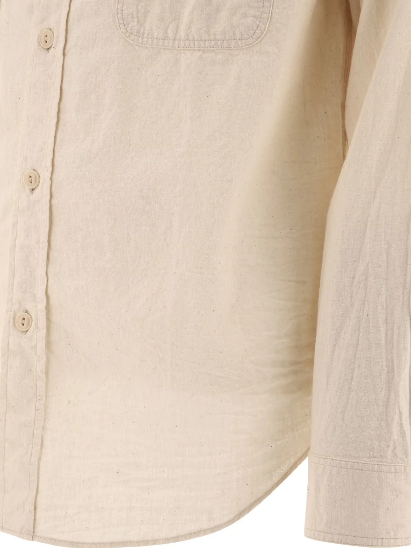Chambray Shirt Shirts Beige