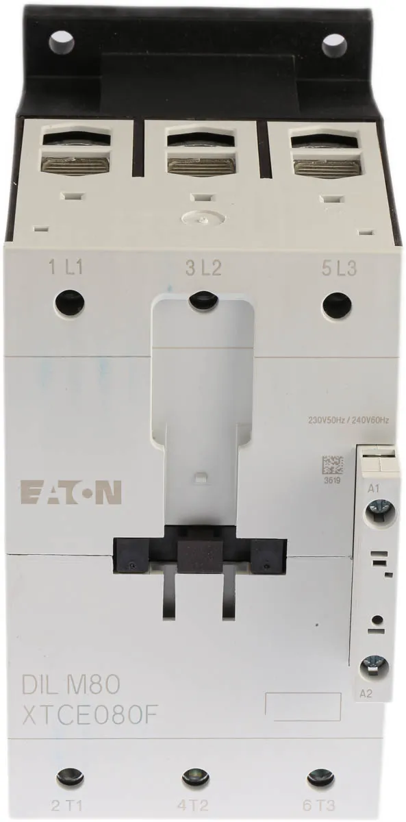 Contattore Eaton, 3 poli, 3 NO, 80 A, 37 kW, bobina 230 V ca