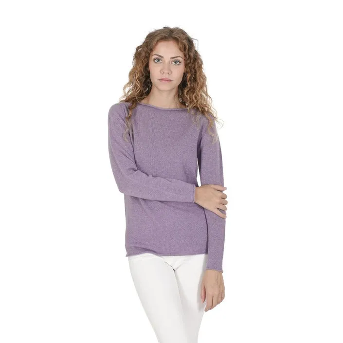 Crown of Edinburgh Cashmere maglia lilla   