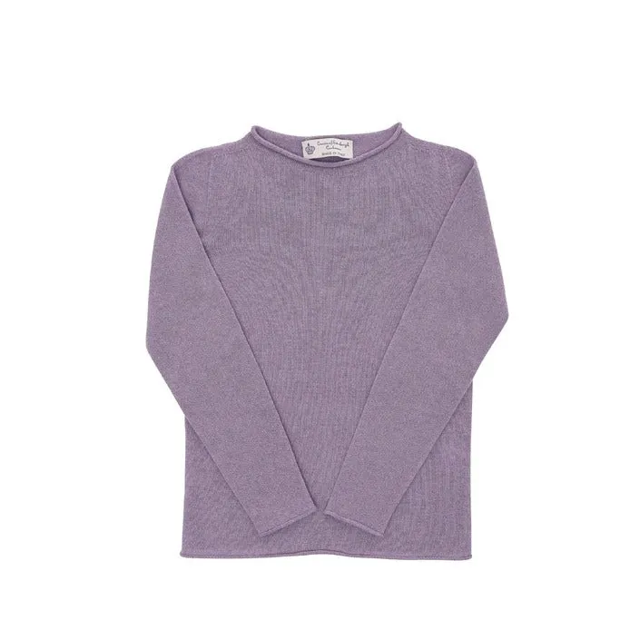 Crown of Edinburgh Cashmere maglia lilla   