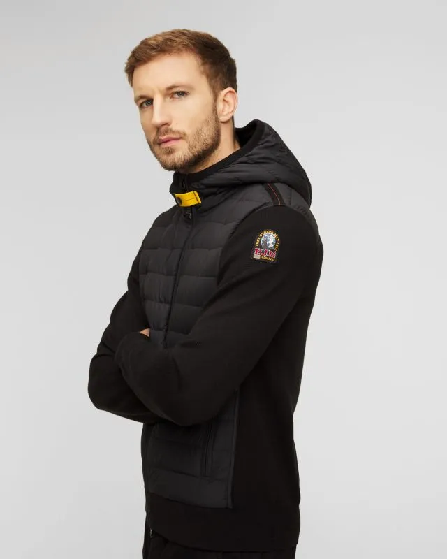 Czarna kurtka hybrydowa męska Parajumpers Illuga 23wmpmhykr02-541