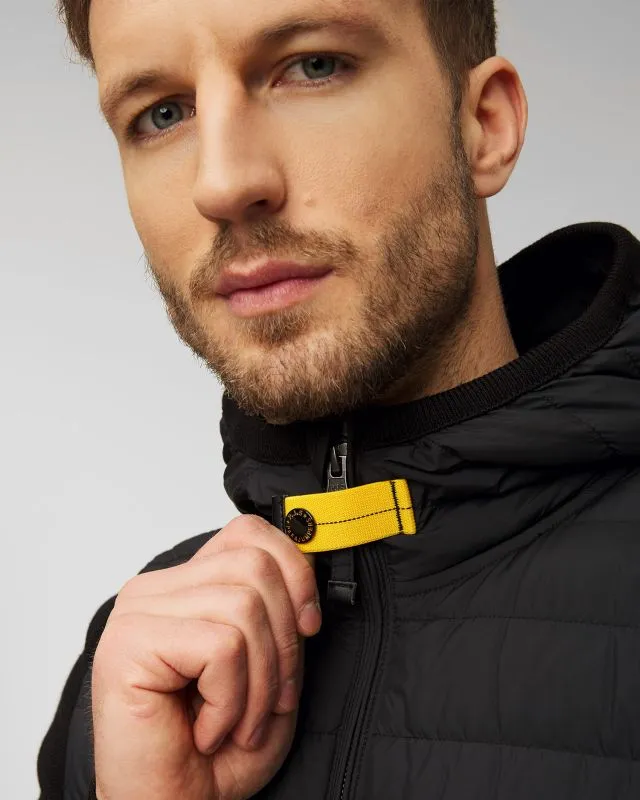 Czarna kurtka hybrydowa męska Parajumpers Illuga 23wmpmhykr02-541