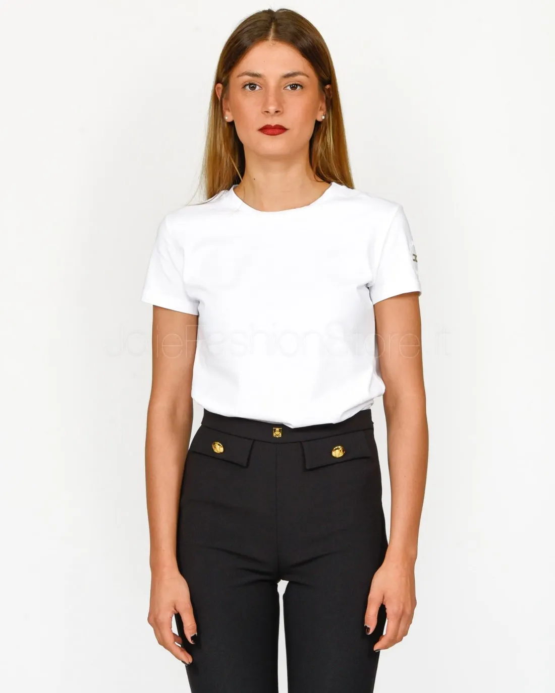 ---------------  ---------------  ---------------  ---------------  --------------Elisabetta Franchi T-Shirt Gesso------
