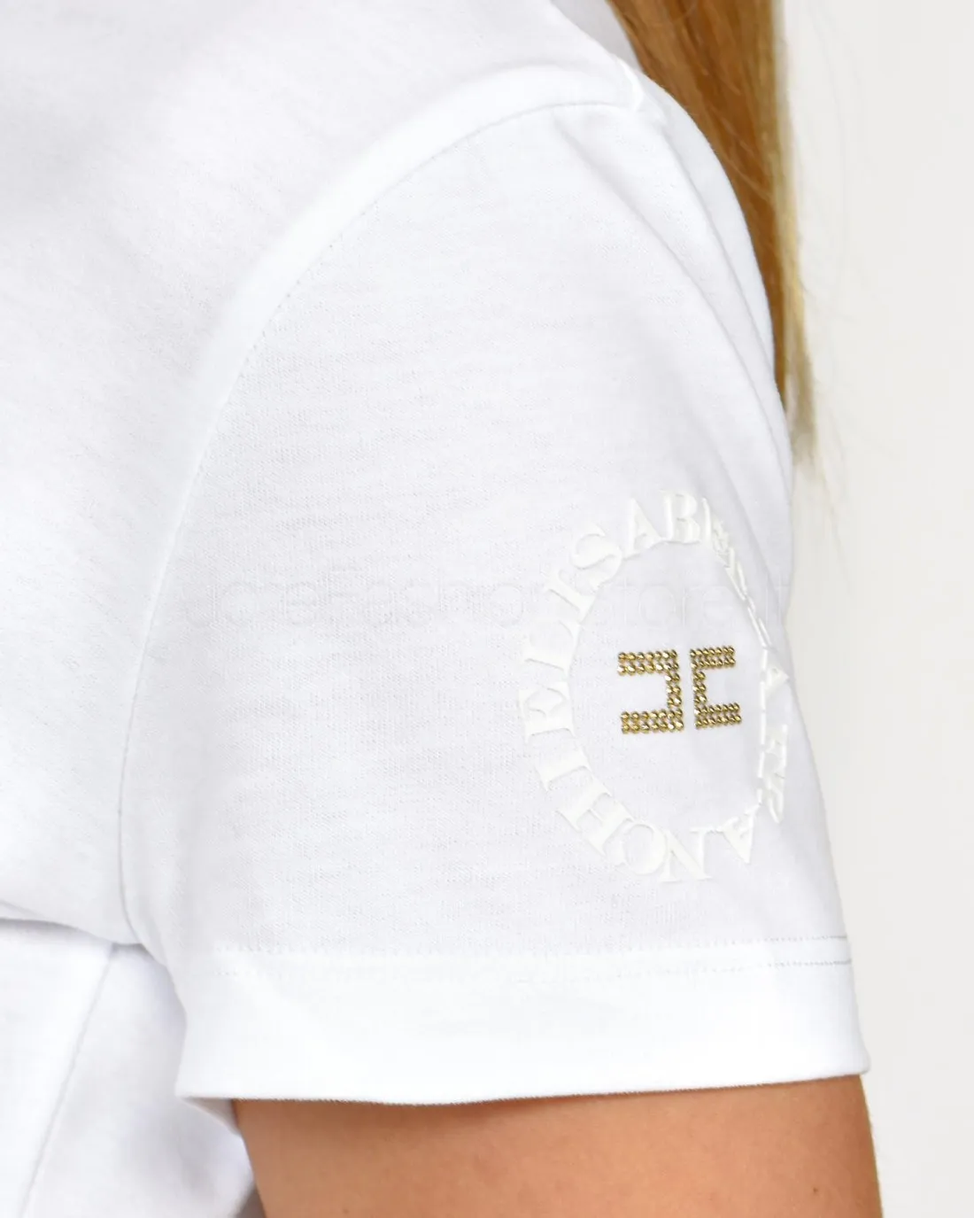 ---------------  ---------------  ---------------  ---------------  --------------Elisabetta Franchi T-Shirt Gesso------