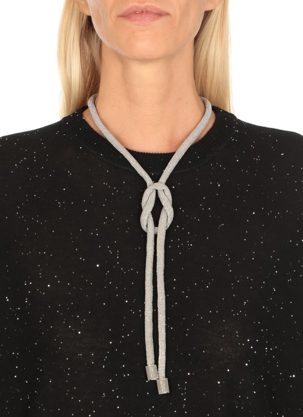 Fabiana Filippi Collana con dettagli in punto luce 