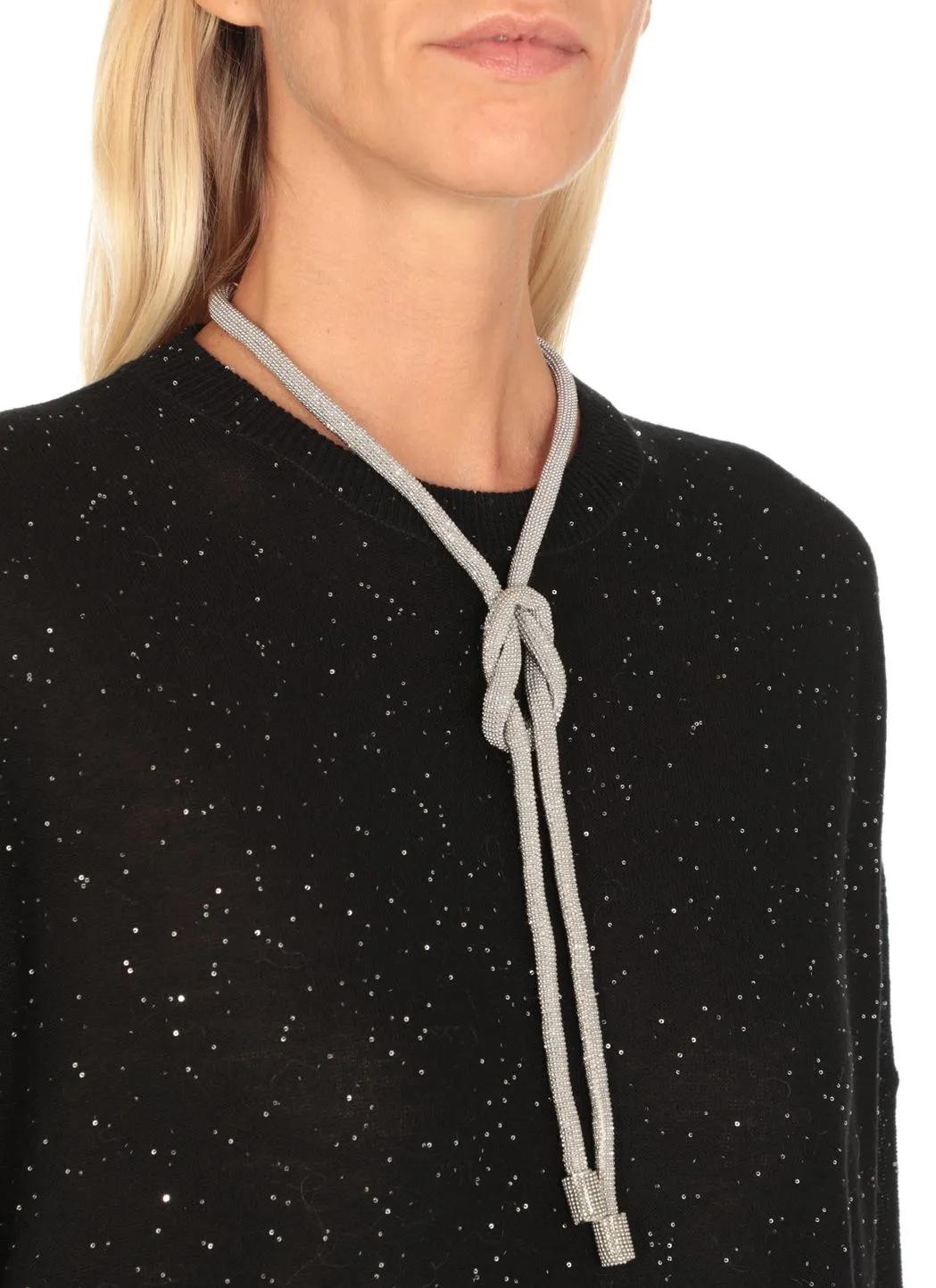  Fabiana Filippi Collana con dettagli in punto luce 