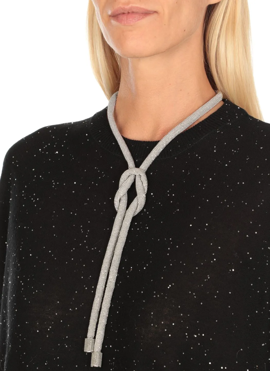  Fabiana Filippi Collana con dettagli in punto luce 