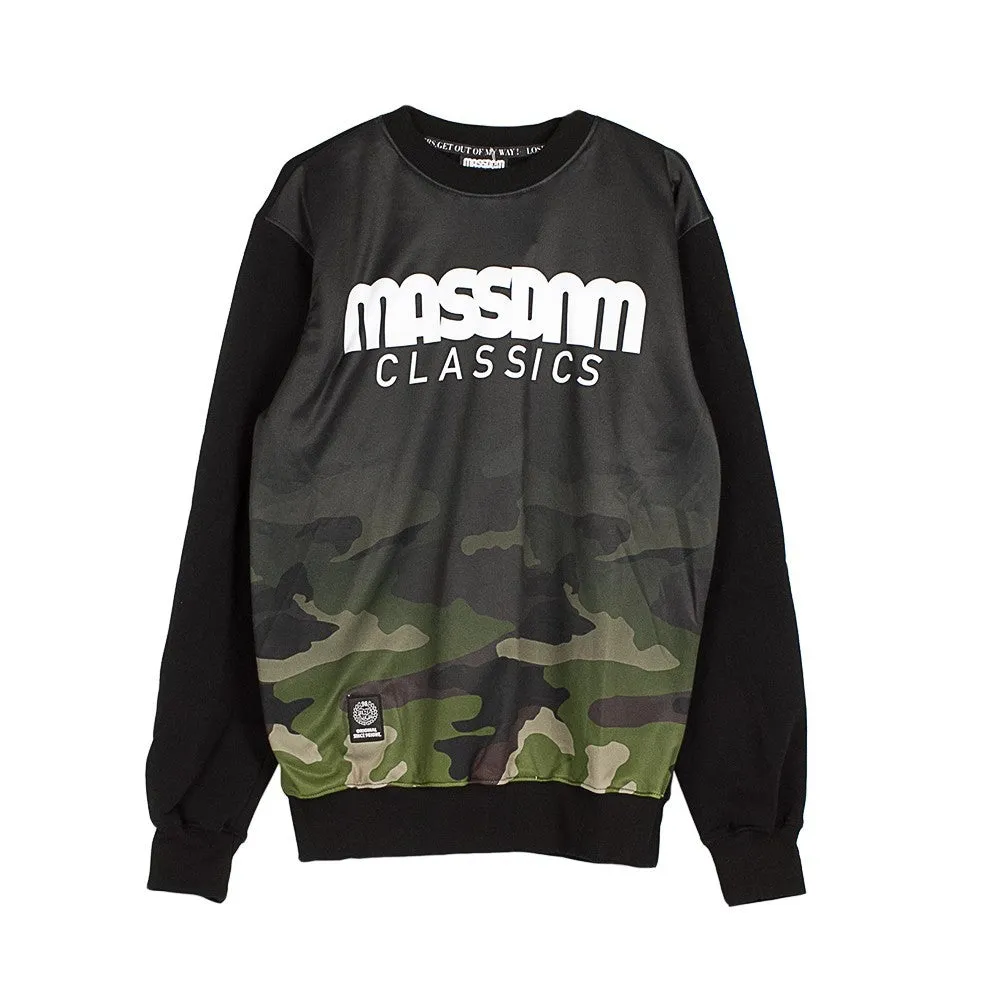 Felpa Girocollo Uomo Eclipse Crewneck Black/woodland Camo