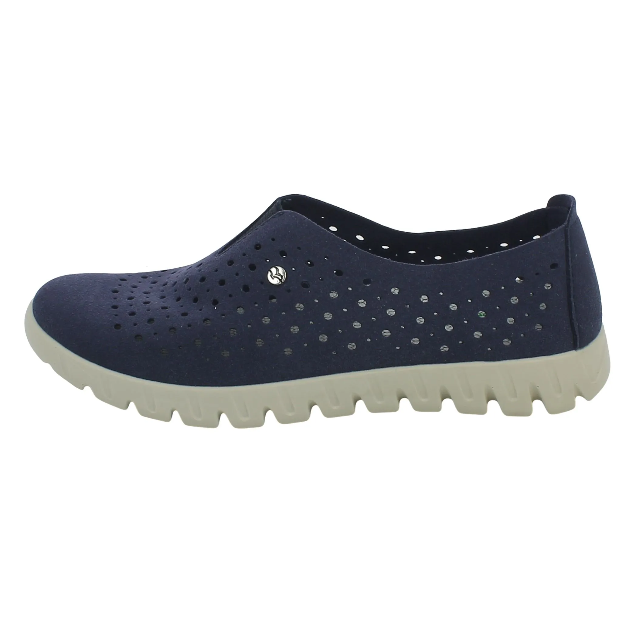 Fly Flot  Slip-on traforata blu 