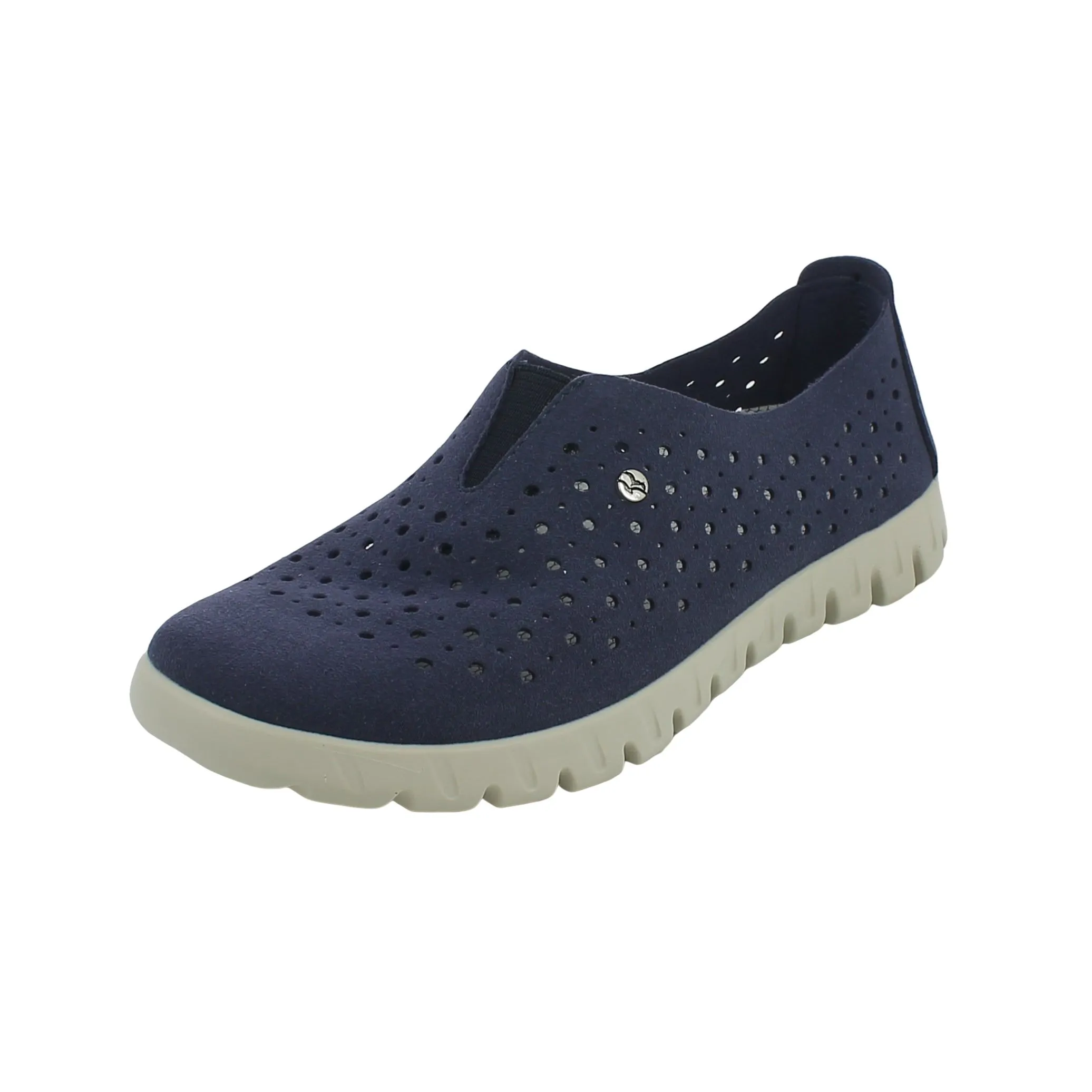 Fly Flot  Slip-on traforata blu 