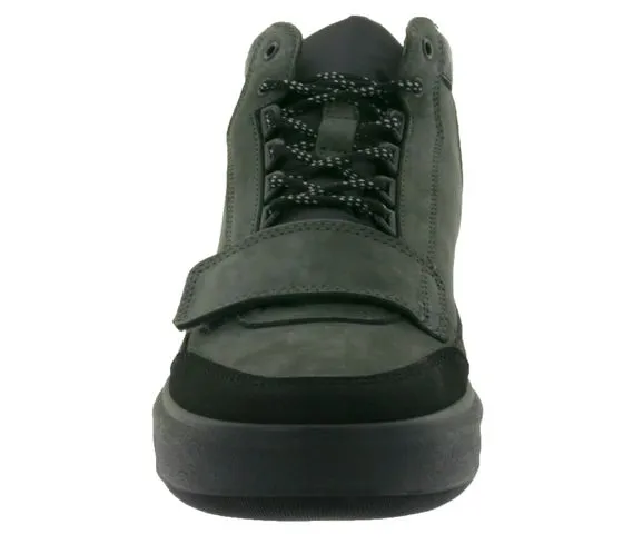 FRETZ men Sem sneakers alte da uomo scarpe alla moda in pelle nabuk con suole in TPU Made in Italy 4413.2482 86 grigio/nero