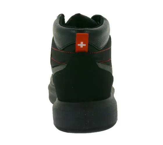 FRETZ men Sem sneakers alte da uomo scarpe alla moda in pelle nabuk con suole in TPU Made in Italy 4413.2482 86 grigio/nero