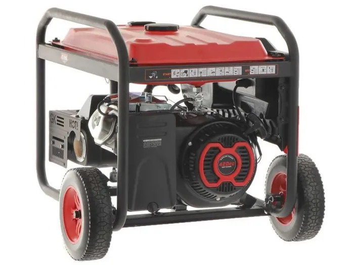 Generatore di corrente monofase 230V 6kW Mosa GE 6900, carrellato motore benzina