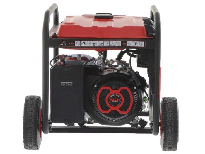 Generatore di corrente monofase 230V 6kW Mosa GE 6900, carrellato motore benzina