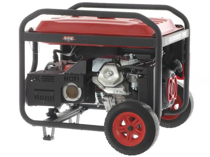 Generatore di corrente monofase 230V 6kW Mosa GE 6900, carrellato motore benzina