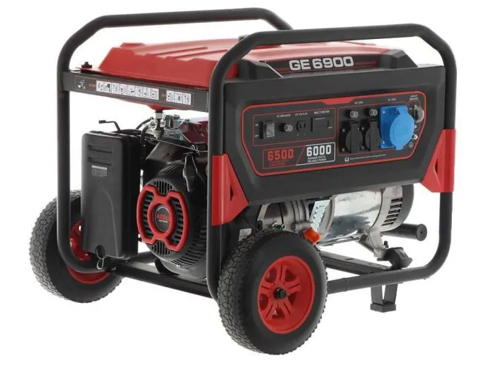 Generatore di corrente monofase 230V 6kW Mosa GE 6900, carrellato motore benzina