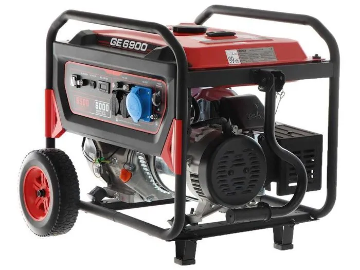 Generatore di corrente monofase 230V 6kW Mosa GE 6900, carrellato motore benzina