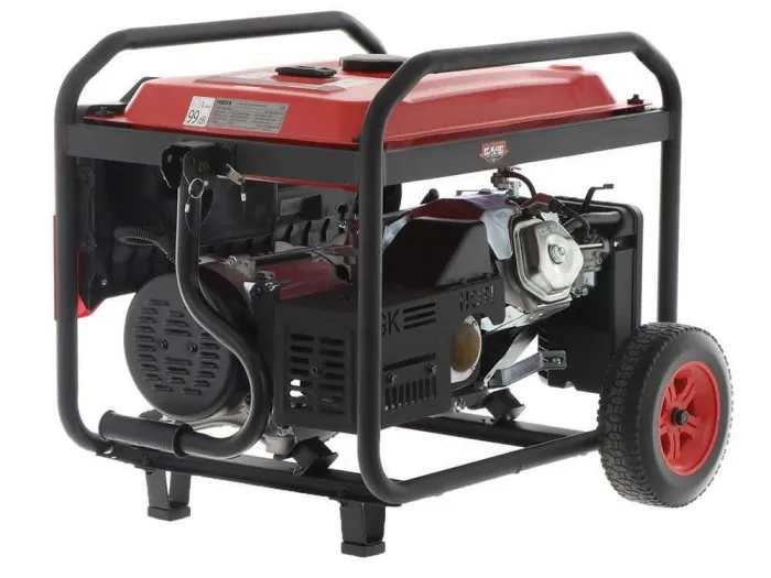 Generatore di corrente monofase 230V 6kW Mosa GE 6900, carrellato motore benzina