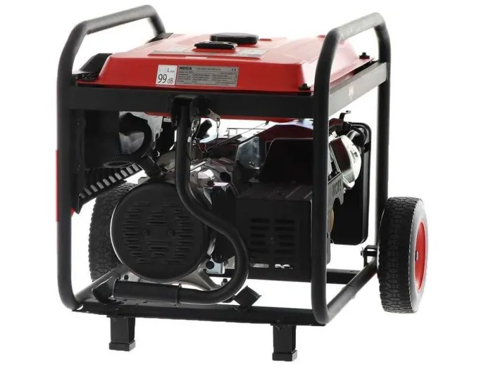 Generatore di corrente monofase 230V 6kW Mosa GE 6900, carrellato motore benzina
