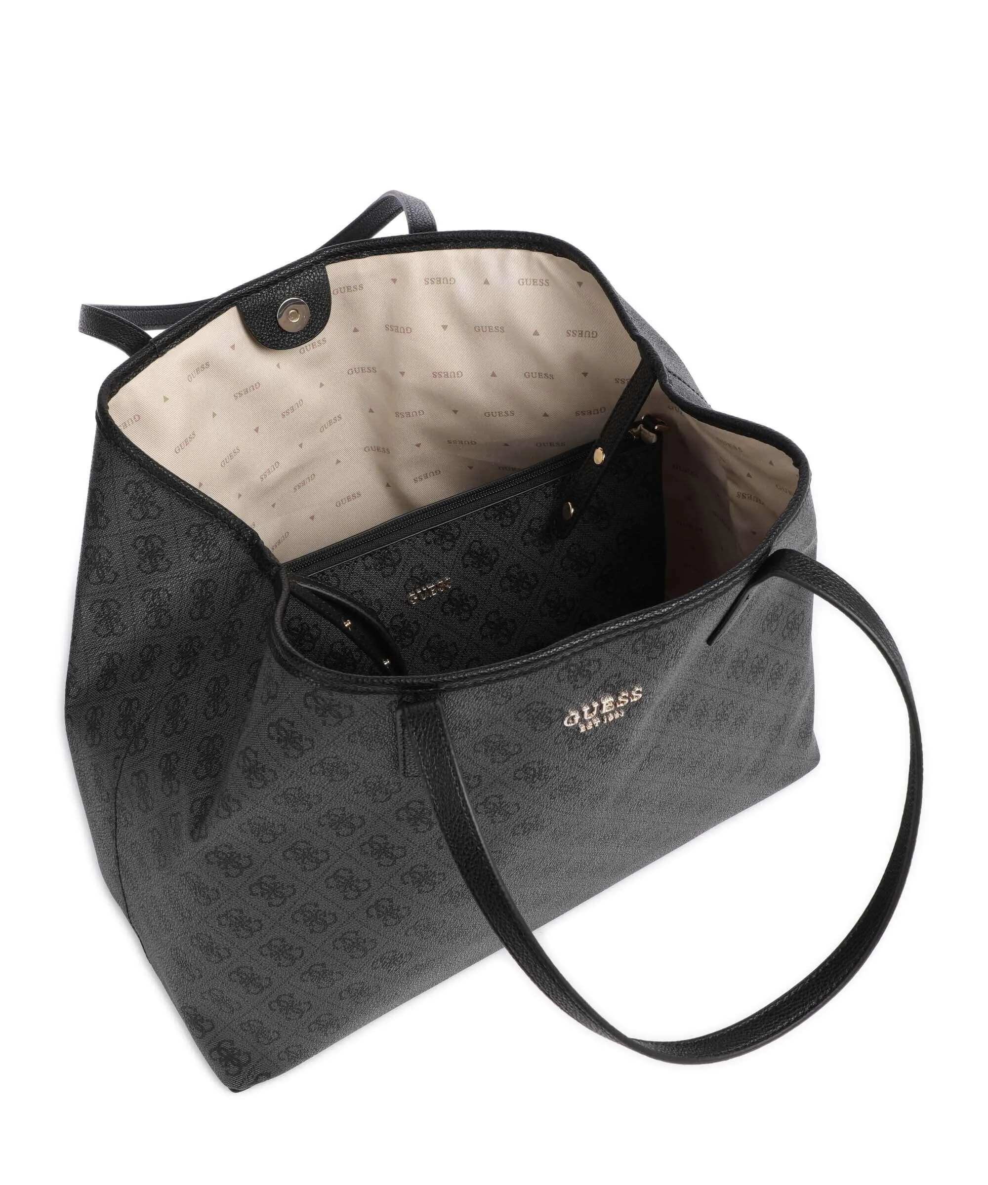  Guess Vikky Borsa shopper pelle sintetica grigio scuro  