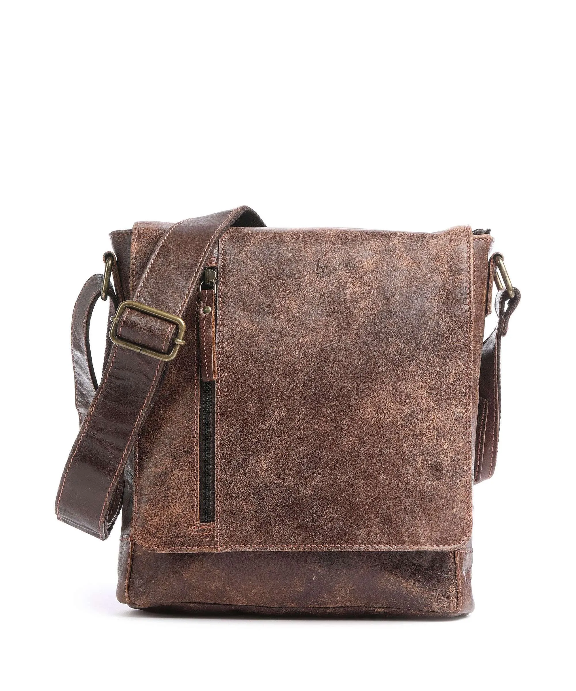  Harold's Crunchy M Borsa a tracolla pelle di bufalo marrone  